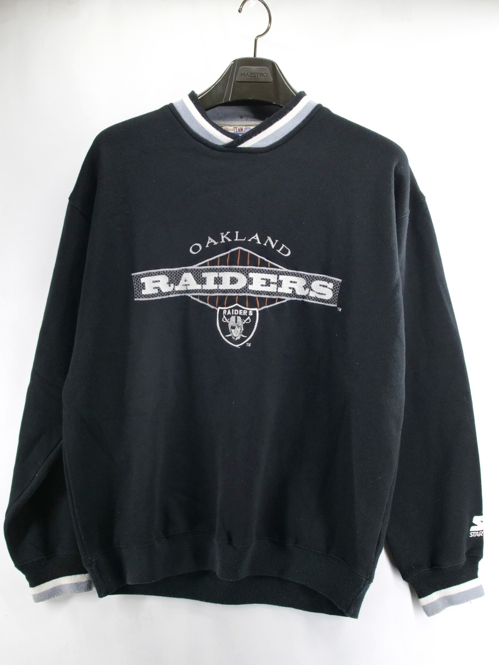 Vintage Oakland Raiders Sweatshirt Starter Classic Team Collection Large G2